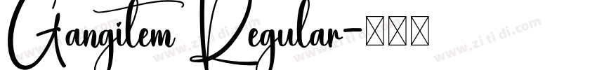 Gangitem Regular字体转换